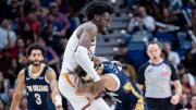Insólito cruce en la NBA: dos jugadores terminaron a golpes en un partido entre Pelicans y Suns