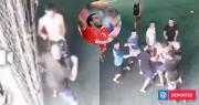 Con la oreja sangrando: imágenes muestran a exfutbolista argentino a los golpes en partido de baby