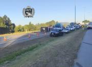 Ruta Interbalnearia se encuentra obstruida por accidente a la altura del kilómetro 75