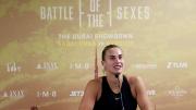 Sabalenka responde fuerte y claro a las críticas por la bullada Batalla de los Sexos