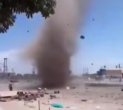 Un remolino de polvo en Florencio Varela generó asombro y temor