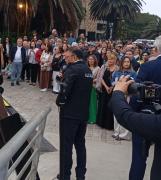 Cornejo ya está de licencia, pero se sumó a un acto en Chile