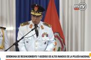 Policía Nacional reconoce y asciende a altos mandos durante ceremonia en Luque