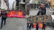 COB mantiene protestas en La Paz por octavo día y mineros hacen uso de dinamitas