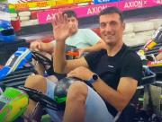 Scaloni ganó una carrera de karting y sorprendió con un sobrepaso