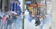 Policía gasifica la marcha de la COB tras que los marchistas usaran dinamita y petardos en el centro de La Paz