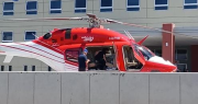 Desde Jáchal, trasladaron al Hospital Rawson a un recién nacido en helicóptero
