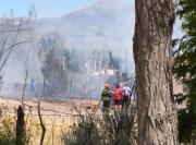 Declaran alerta roja comunal por incendio forestal en Chile Chico: Hay un detenido
