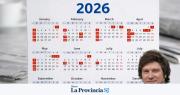 Calendario de feriados 2026: Todos los fines de semana largos, días no laborables y puentes que ya están confirmados