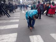 Explosiones de dinamita en protestas de la COB dejan al menos 25 puntos dañados en vías de La Paz