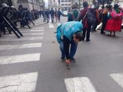 Alcaldía paceña identificó 25 puntos con daños en la capa asfáltica por “dinamitazos” en marchas