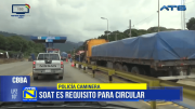 Policía Caminera anuncia controles y exige SOAT en carreteras