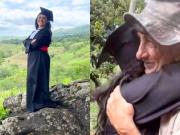 Viajó cientos de kilómetros con su toga para cumplir una promesa familiar: Me hizo recordar por qué estudié