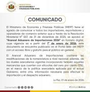 Nuevo Arancel Aduanero de Importaciones 2026 entra en vigencia desde hoy