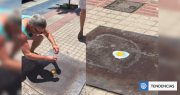 Vecinos de San Felipe fríen un huevo en plena vereda en medio de ola de calor