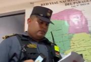 Video: Graban a agente de la Caminera pidiendo coima en San Lorenzo