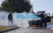 Una camioneta 4 x 4 ardió en llamas en La Plata