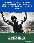3 de Ferro Carril, 3 de Ceibal, 3 de Universitario,1 de River Plate y 1 de Nacional en el 11 ideal ‣ Eleazar José Silva