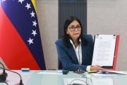 Delcy Rodríguez: 'Exigimos la liberación inmediata de Maduro, único presidente del país'