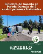 Siniestro de tránsito en Parada Daymán dejó cuatro personas lesionadas ‣ El Pueblo Digital Uruguay