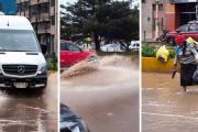 Calles inundadas tras intensas lluvias en Juliaca y San Miguel –