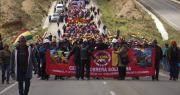 Marcha de la COB partió de Calamarca en rechazo del DS 5503; el objetivo es llegar el lunes a la ciudad de La Paz