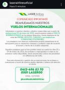 Laser Airlines lanza nuevo comunicado sobre sus vuelos internacionales: sepa más
