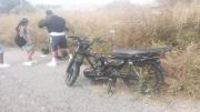 Dos lesionados tras derrape de moto en la variante Yagua-San Diego