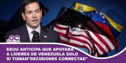 EEUU anticipa que apoyará a líderes de Venezuela solo si toman decisiones correctas