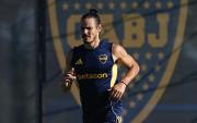 Alerta en Boca: Cavani se entrena diferenciado