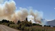 Incendio forestal en cercanías de Cholila