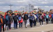 Marcha ‘Bolivia no se vende’ descansa en El Alto y el lunes llega a La Paz