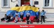 En Río Gallegos también festejaron la intervención en Venezuela