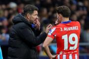Simeone respalda a Julián Álvarez y destaca su entrega pese al momento difícil