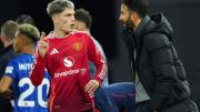 El palito de Alejandro Garnacho a Rubén Amorim tras su despido del Manchester United