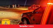 Bomberos rescatan a una familia atrapada en zona rural