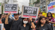 Filipinos marchan en Manila en respaldo a la soberanía de Venezuela