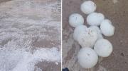 Una fuerte tormenta de granizo afectó el Sur de Mendoza