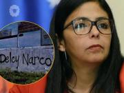 Grafitis contra Delcy Rodríguez en toda Caracas