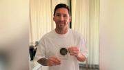 Lionel Messi fue distinguido con la medalla del Tricentenario de Rosario