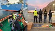 Hallan 39 kilos de cocaína en buque procedente de Colombia en el puerto de Paita