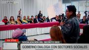 Socialización del D.S. 5503: Gobierno instala mesa de diálogo con diferentes sectores