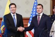Estados Unidos agradeció a Ecuador por combatir el narcoterrorismo