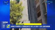 Policía interviene residencial de la COB y arresta a cuatro dirigentes en La Paz