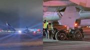 Avión que iba de Lima a Atlanta reventó sus 8 llantas en aterrizaje de emergencia (VIDEO)