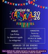 Festival de Carnaval en Ferrocarril Oeste de Mercedes