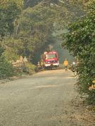 Otro incendio en el parque Los Alerces: el fuego cruzó el lago Menéndez
