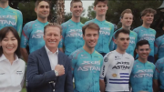 La espectacular presentación del nuevo equipo del uruguayo Thomas Silva, el XDS Astana Team, donde competirá en la máxima categoría del ciclismo; mirá el video