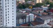 Voraz incendio en edificio céntrico
