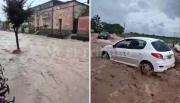 VIDEOS. Rosario de Lerma bajo el agua: calles inundadas, un canal desbordado y rutas cortadas en el Valle